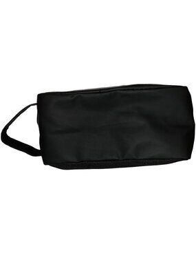 Dopp Bag Travel Case Black Canvas Nylon Zipper Handle Beauty Brands 8 x 4 x 4.5